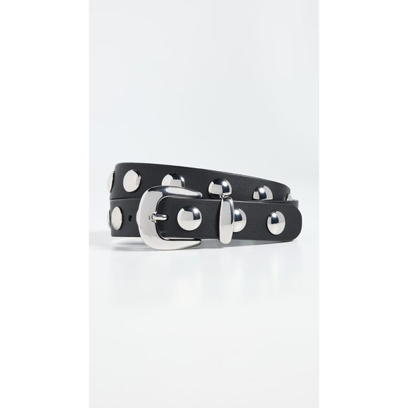 Women's Western Studded Belt, True Black, M😁 - Picture 2 of 5